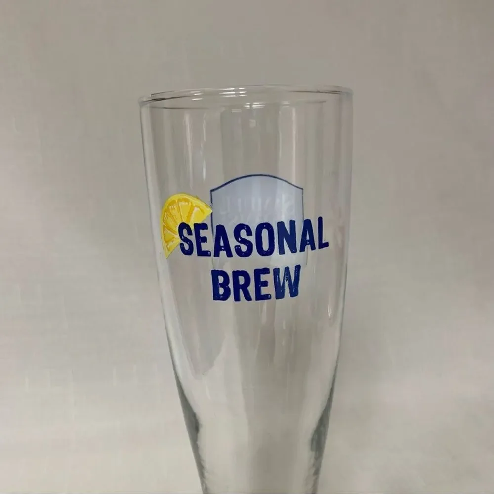 Samuel Adams Seasonal Brew Tall Pint Glass Pilsner Classic Beverage Drinkware